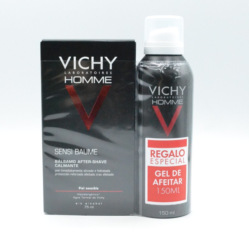 Vichy Homme Sensi Baume 75Ml + Gel Afeitar 150Ml Regalo