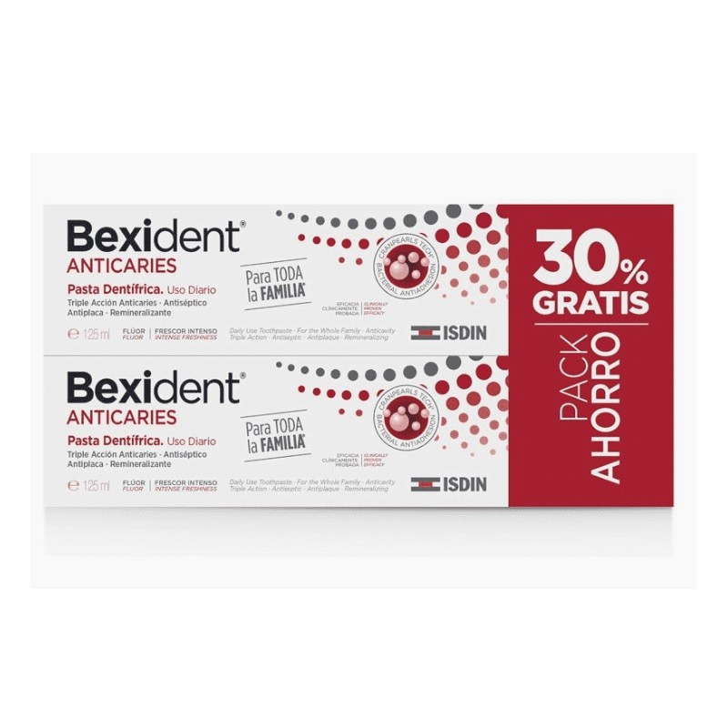 Isdin Bexident Anticaries Pack Pasta 125Ml X 2