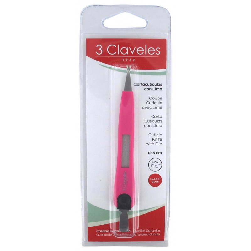 3 Claveles Cortacuticulas Con Lima