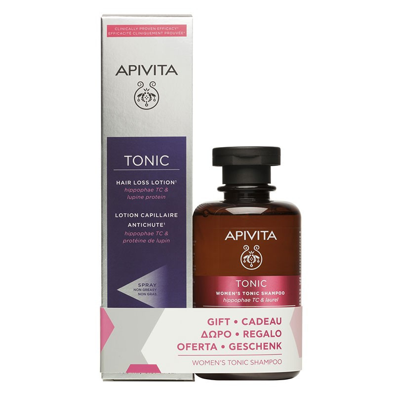 Apivita Pack Tonico Locion Capilar + Tonico Champu Mujer