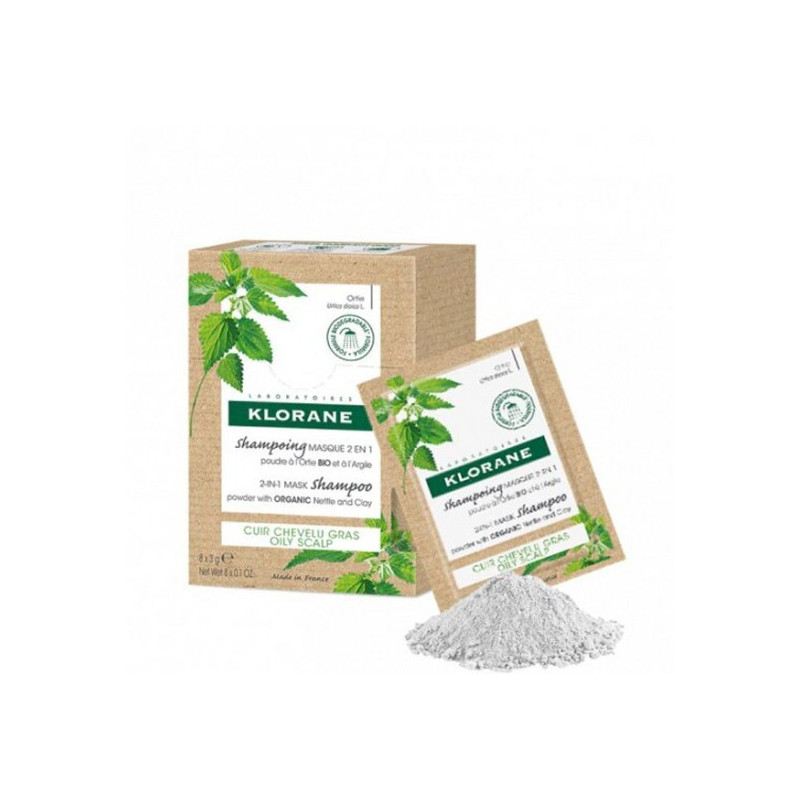 Klorane Mascarilla Champu Ortiga 2 En 1 8X3G