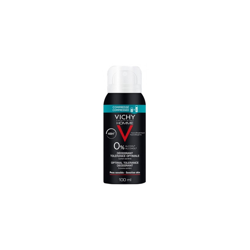 Vichy Homme Desodorante Spray 0% Alcohol 100Ml