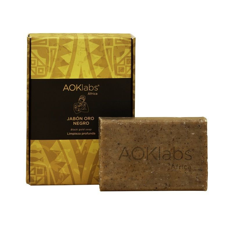 Aoklabs Jabon Oro Negro 100Gr