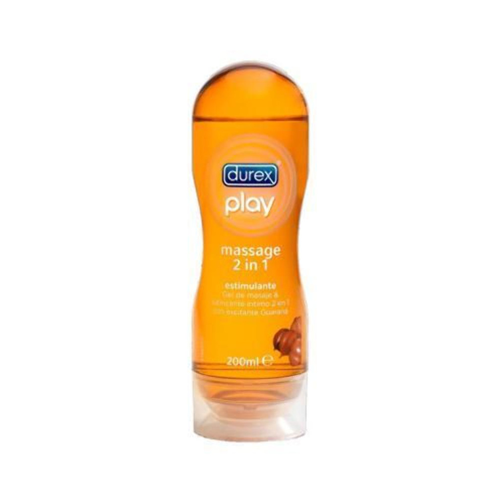 Durex Play 2 En 1 Gel Masaje Lubricante Estimulante Guarana 200Ml