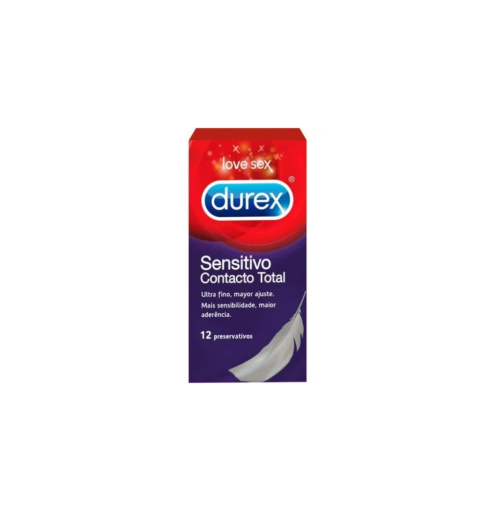 Durex Sensitive Contacto Total 12 Preservativos