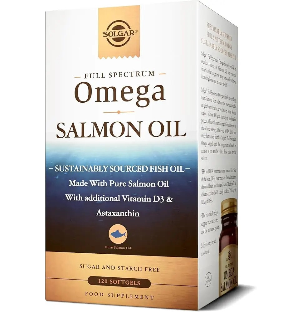 Solgar Full Spectrum Omega Salmon Oil 120Cps