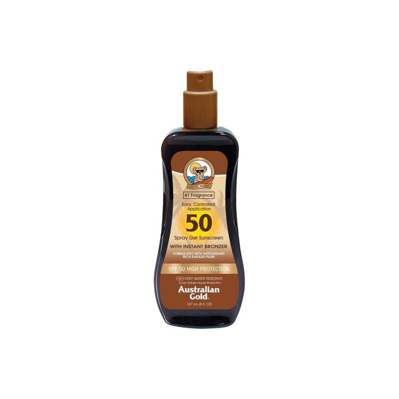 Australiand Gold Instantbronzer Spray Gel Sps+50 237Ml