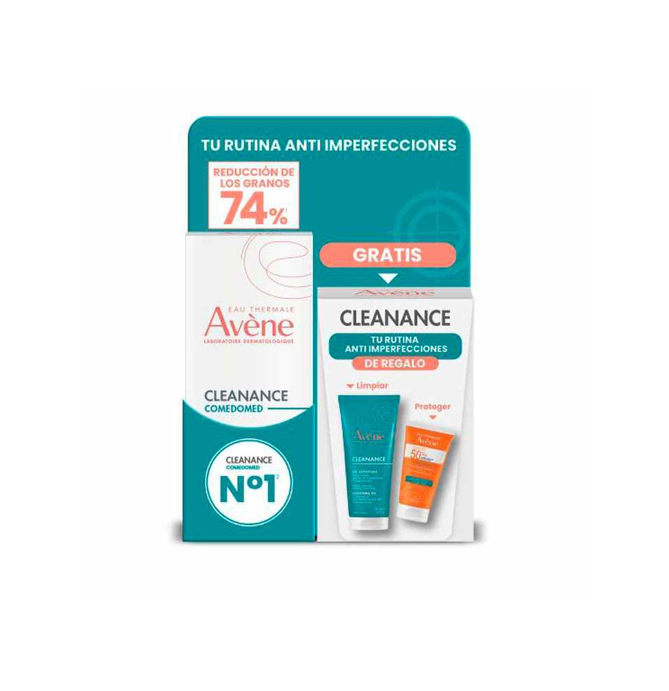 Avene Cleanance Comedomed Concetrado 30Ml + Gel + Solar