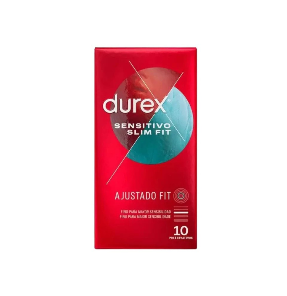 Durex Sensitivo Slim Fit Preservativos 10Uds