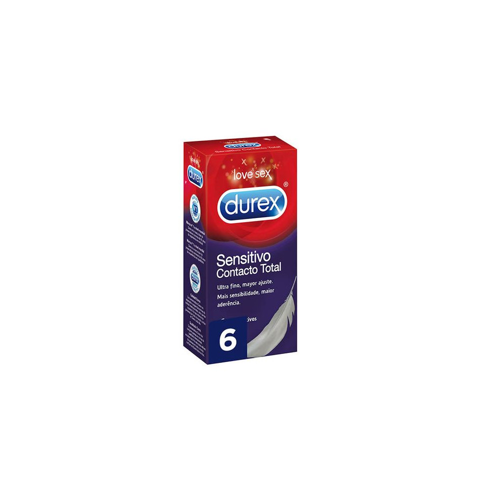 Durex Sensitive Contacto Total 6 Preservativos