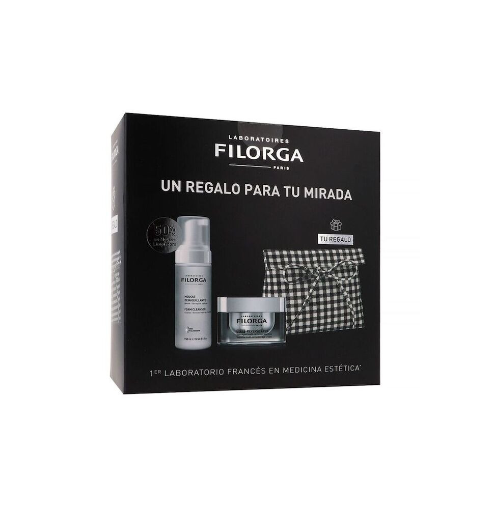 Filorga Cofre Mousse Limpiador + Ncef Reverse Eyes + Neceser Regalo
