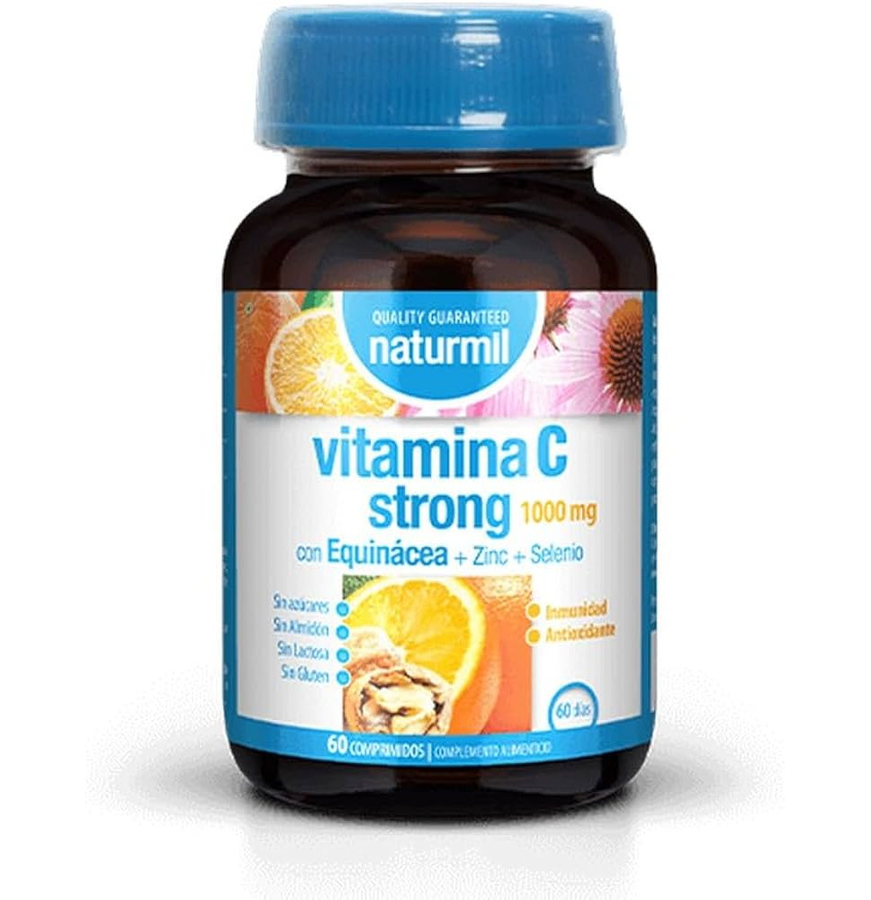Naturmil Vitamina C Strong 1000Mg + Equinacea + Zinc + Selenio 60Cmp