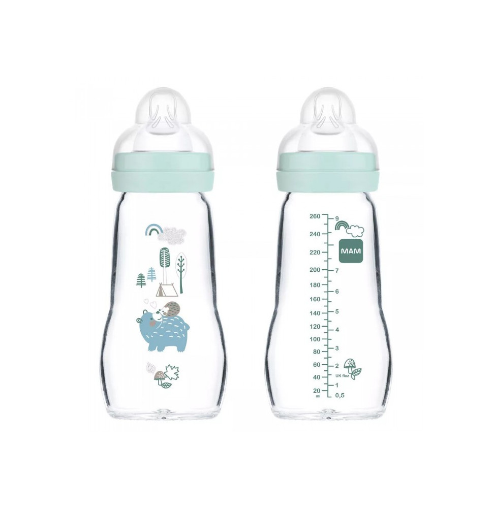 Mam Biberon Feel Good Cristal +2M 260Ml A162