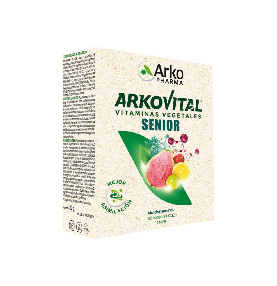 Arkopharma Arkovital Senior Vitaminas Vegetales 60Cps
