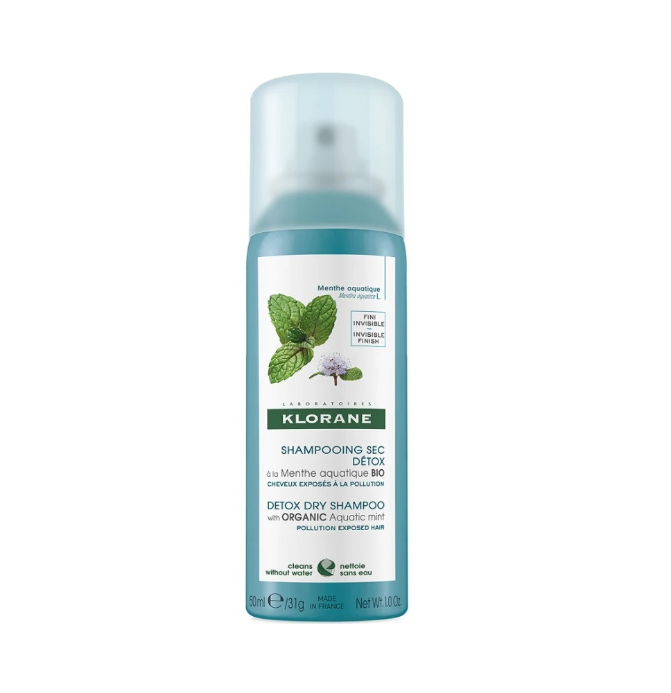 Klorane Champu Seco Detox Menta Acuatica 50Ml
