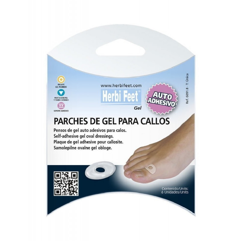 Herbi Feet Parches De Gel Para Callos 6Uds