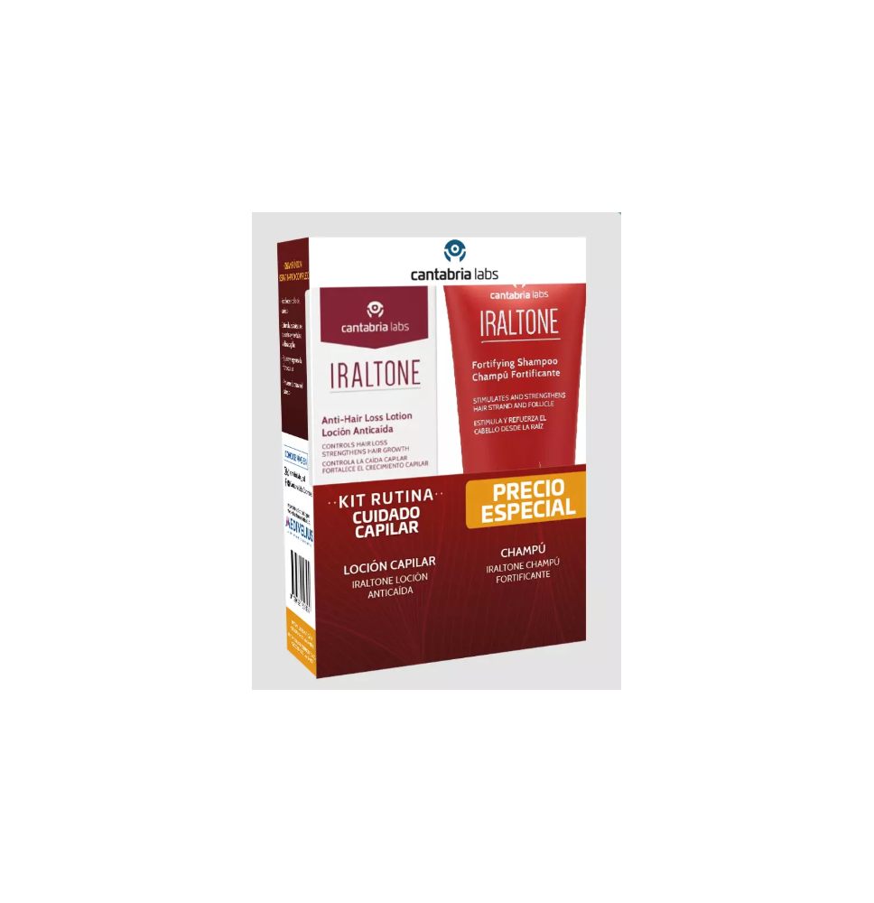 CANTABRIA LABS IRALTONE PACK LOCION ANTICAIDA+CHAMPU 100ML