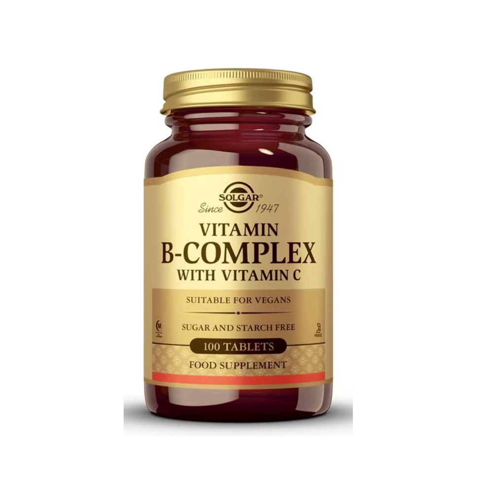 SOLGAR VITAMINA B-COMPLEX + VITAMINA C 100CPS