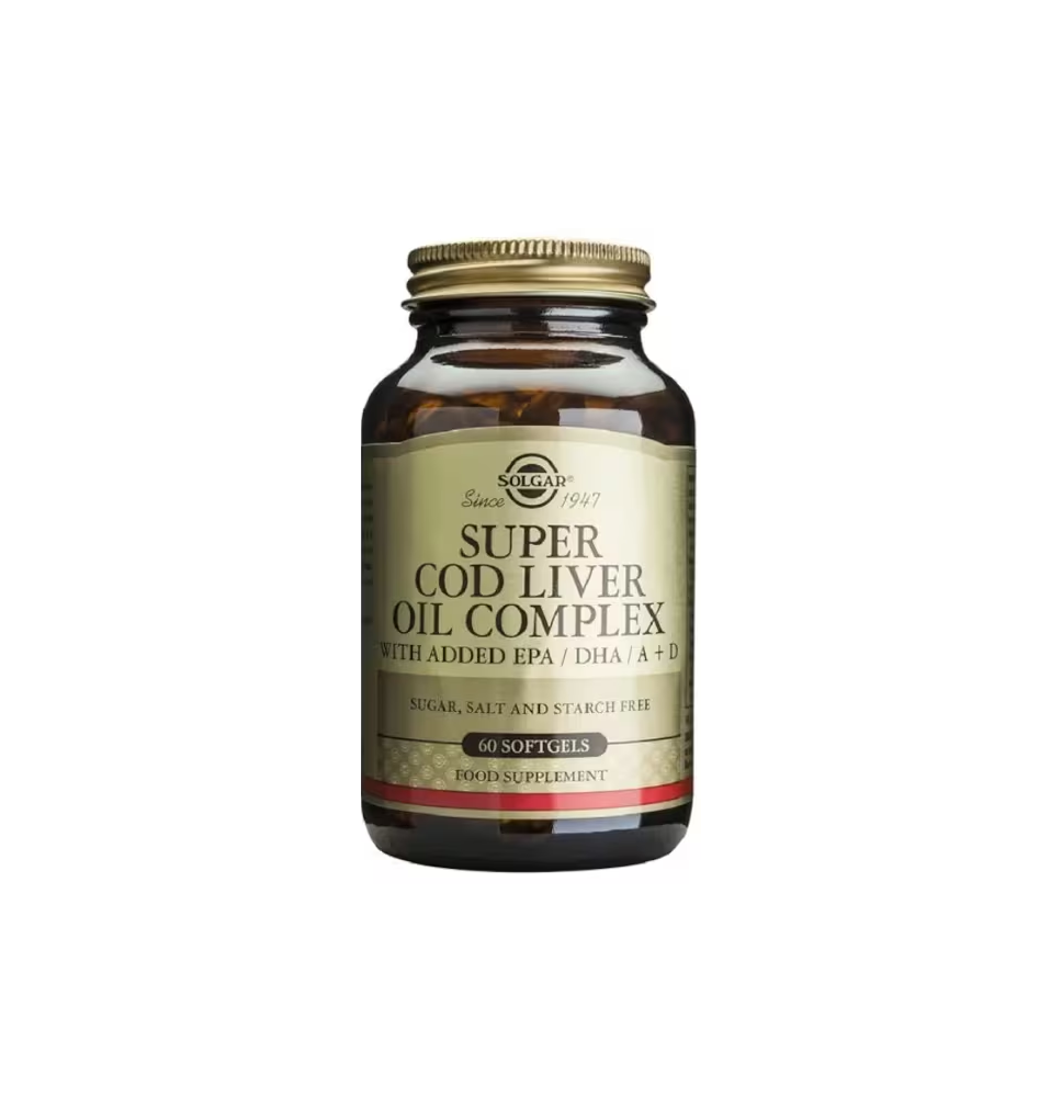 SOLGAR SUPER COD LIVER OIL COMPLEX 60 CAPS