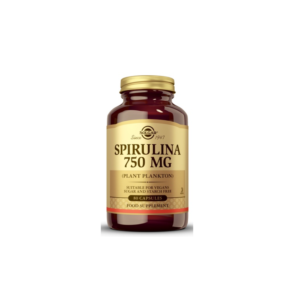 SOLGAR SPIRULINA 750MG 80CPS