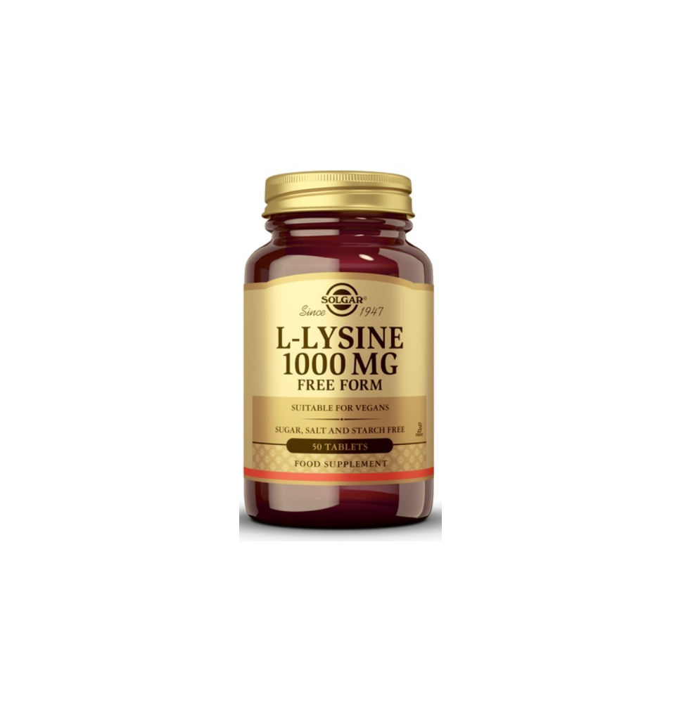 SOLGAR L-LYSINE 1000MG 50 TABS