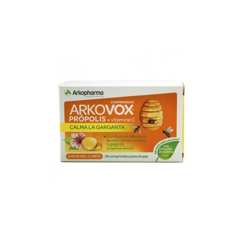 Arkovox Calma Garganta Miel Limon 24 Cmpr