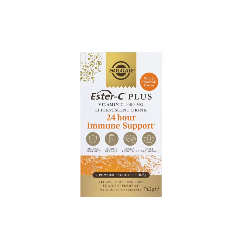 SOLGAR ESTER-C EFERV 1000MG VIT C 7SOBRES
