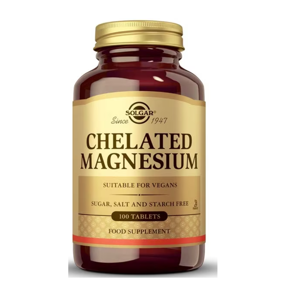 SOLGAR CHELATED MAGNESIUM 100TABS