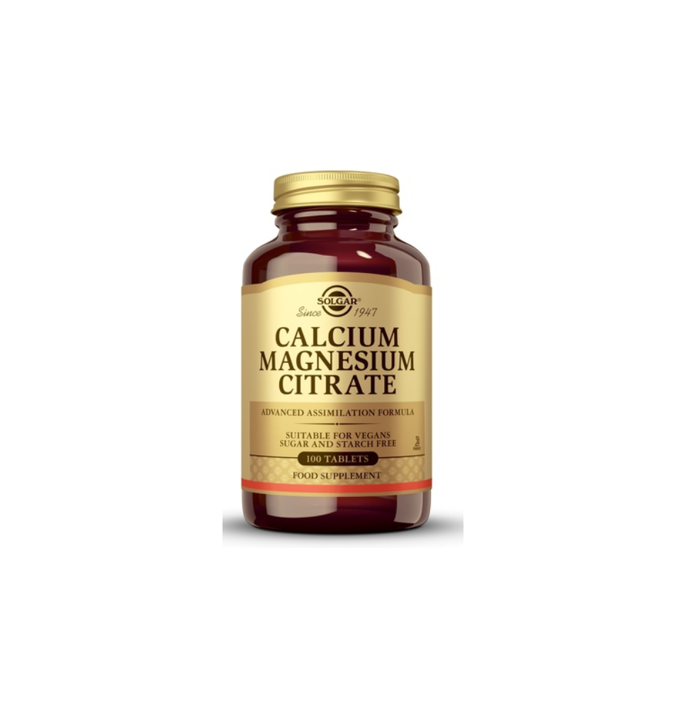SOLGAR CALCIUM MAGNESIUM CITRATE 100 TABS