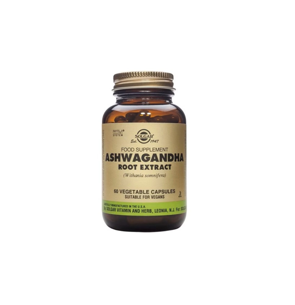 SOLGAR ASHWAGANDHA ROOT EXTRACT 60 CAPS