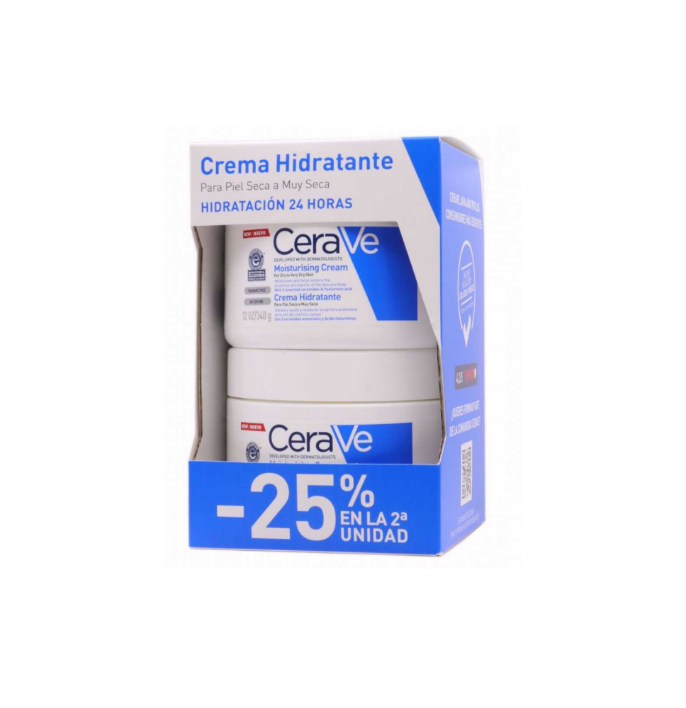 Cera Ve Crema Hidratante Tarro 340Ml Duplo
