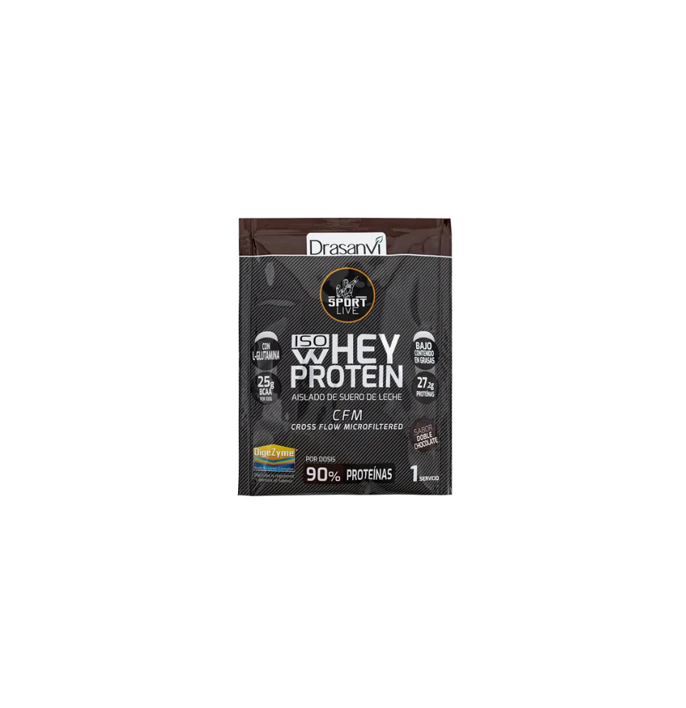 DRASANVI ISO WHEY PROTEIN MONODOSIS SABOR DOBLE CHOCOLATE