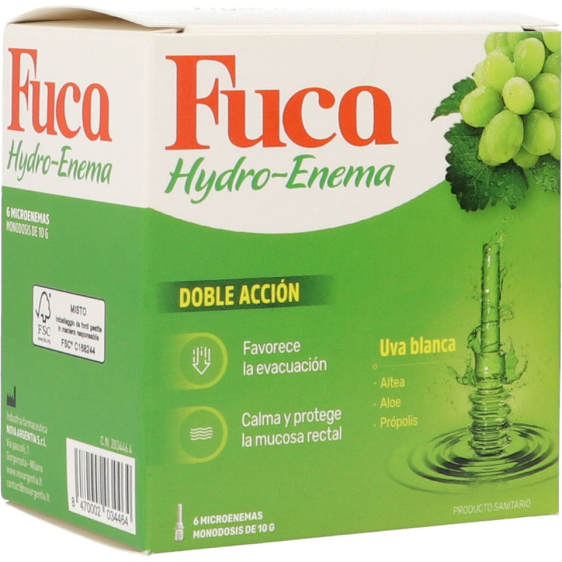 Fuca Hydro-Enema Doble Accion 6Uds